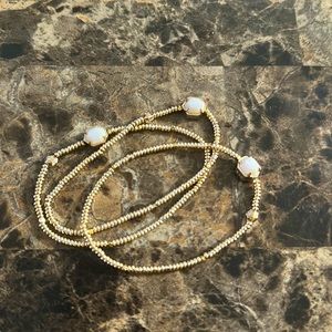 Three Kendra Scott Tomon Mother of Pearl in Gold